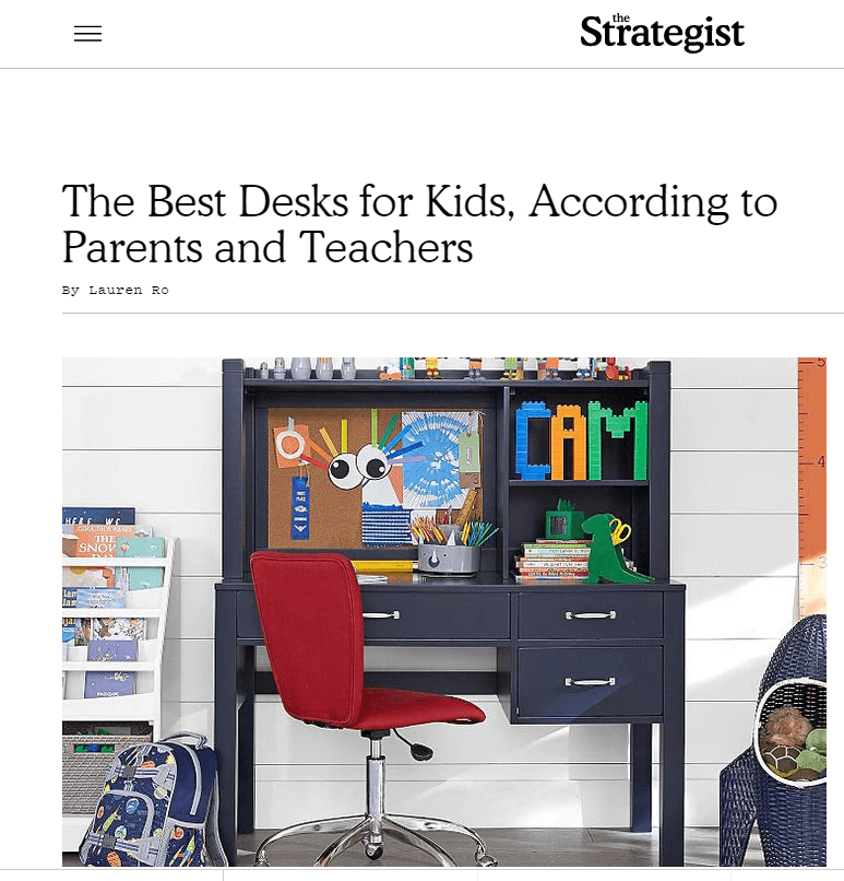New York Magazine -The Best Desks for Kids, According to Parents and Teachers